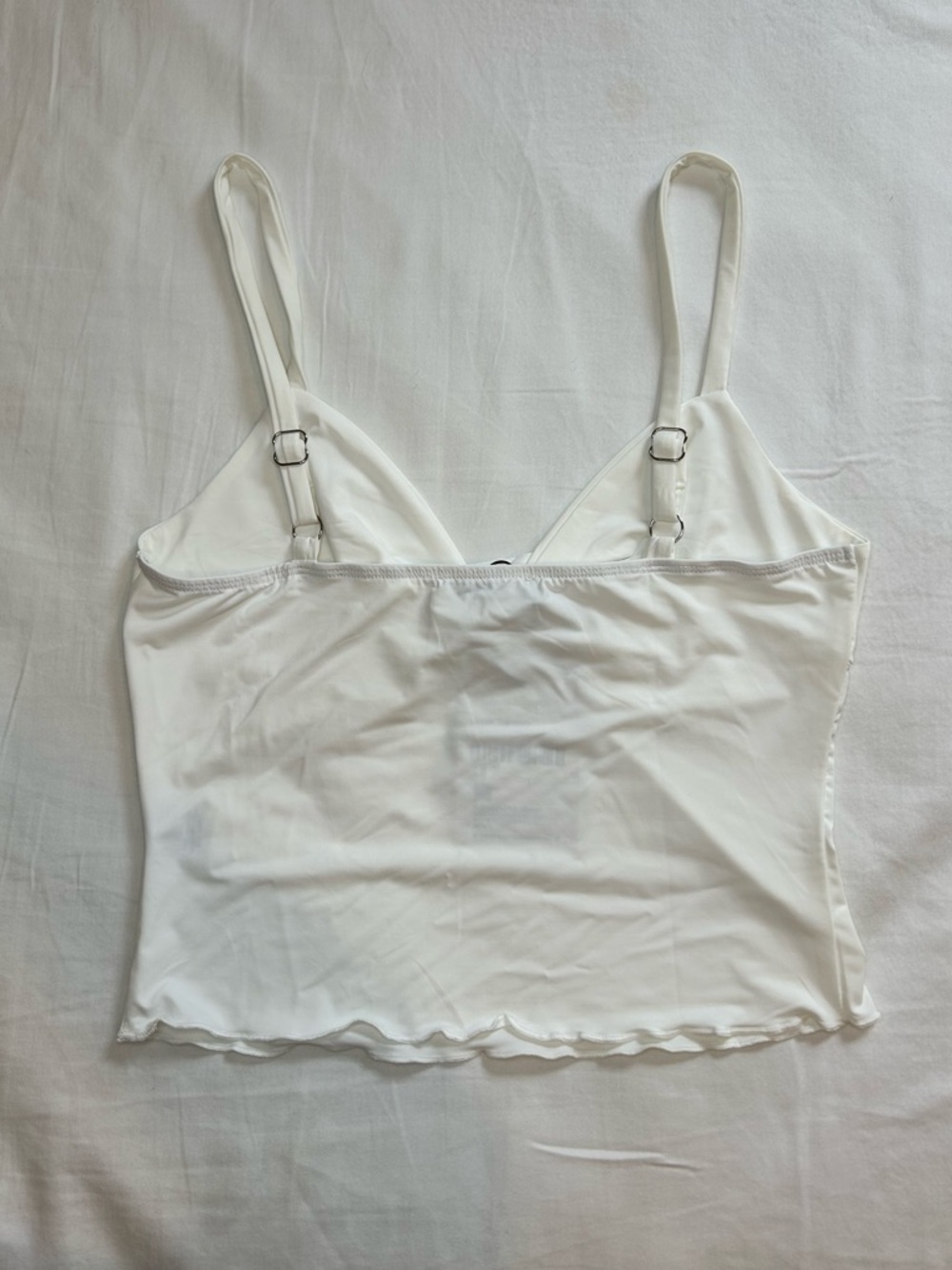 Princess Polly Greyer Top White Camisole Tank Top Size 6 - Picture 4 of 7